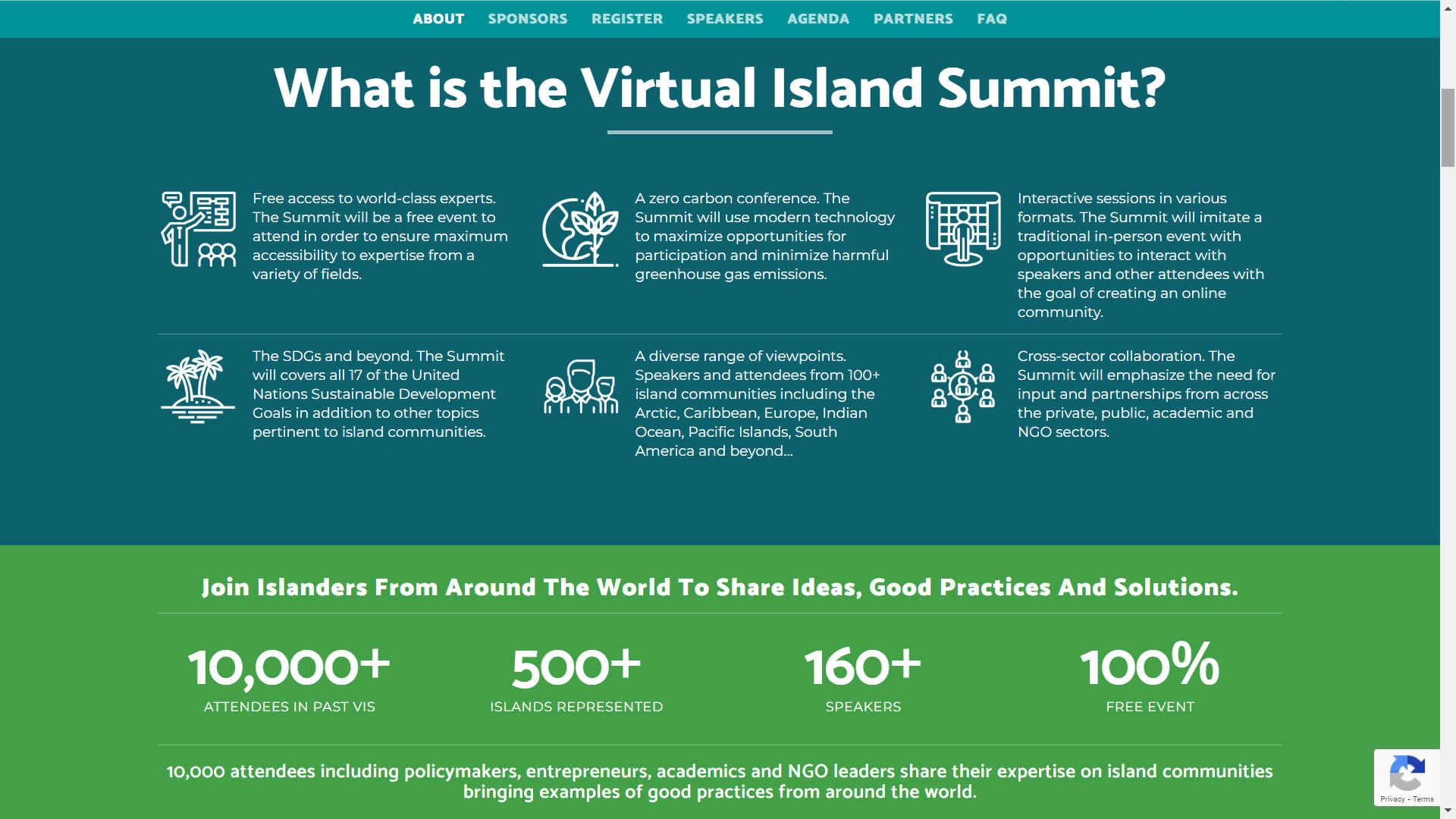 What is the Virtual Island Summit?