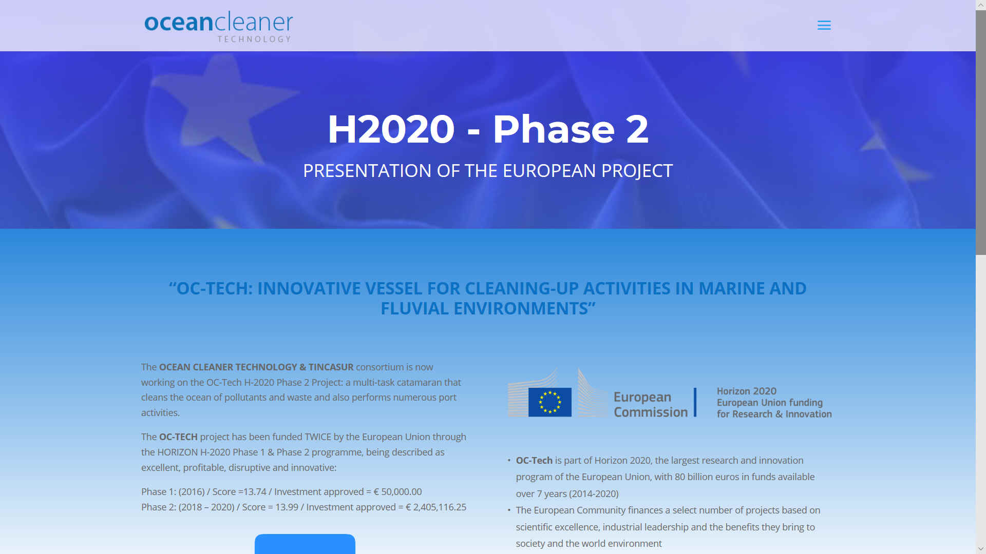 Horizon 2020 European Commission funded project